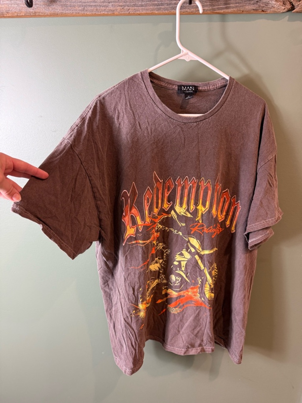 Men’s Medium BooHoo Man Redemption Racing Motocross Tee
